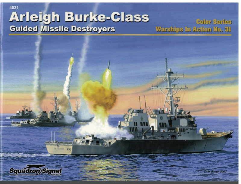 US Arleigh Burke-Class Guided Missile Destroyer in Action (1 St.) Color Series Warships No. 31 - 4031